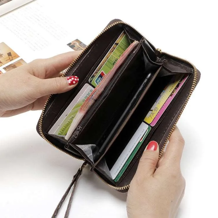 Women's Zippered Floral Wallet