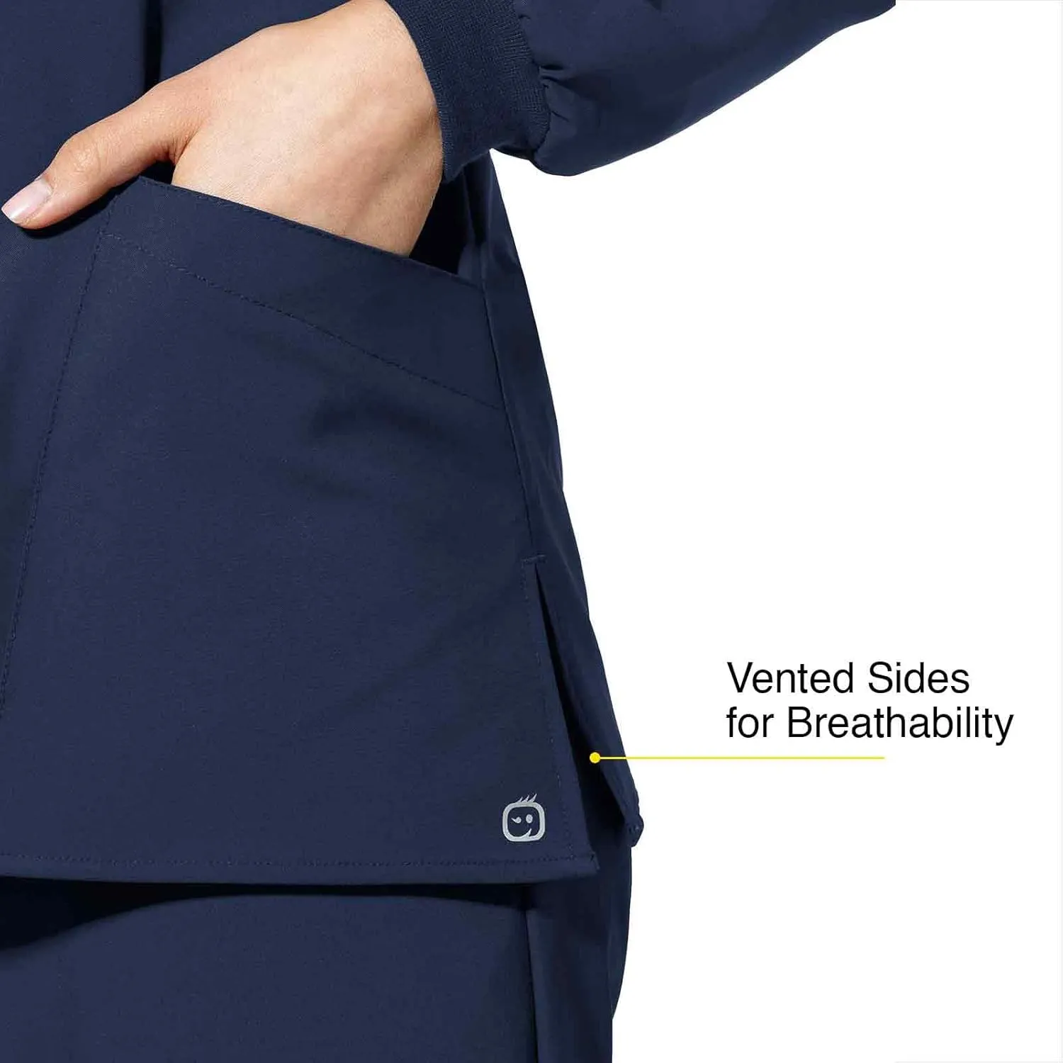WonderWink Women's Crew Neck Warm Up Jacket
