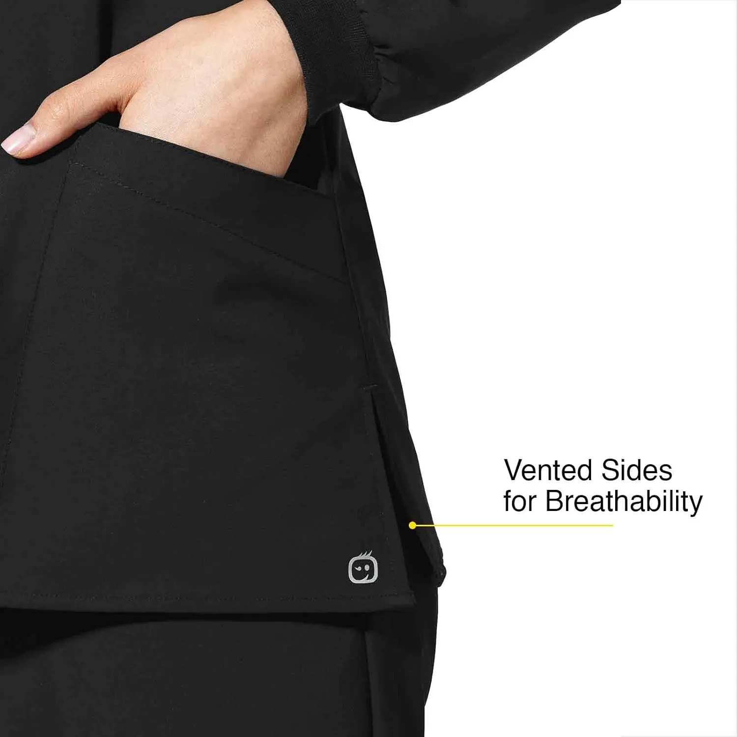 WonderWink Women's Crew Neck Warm Up Jacket