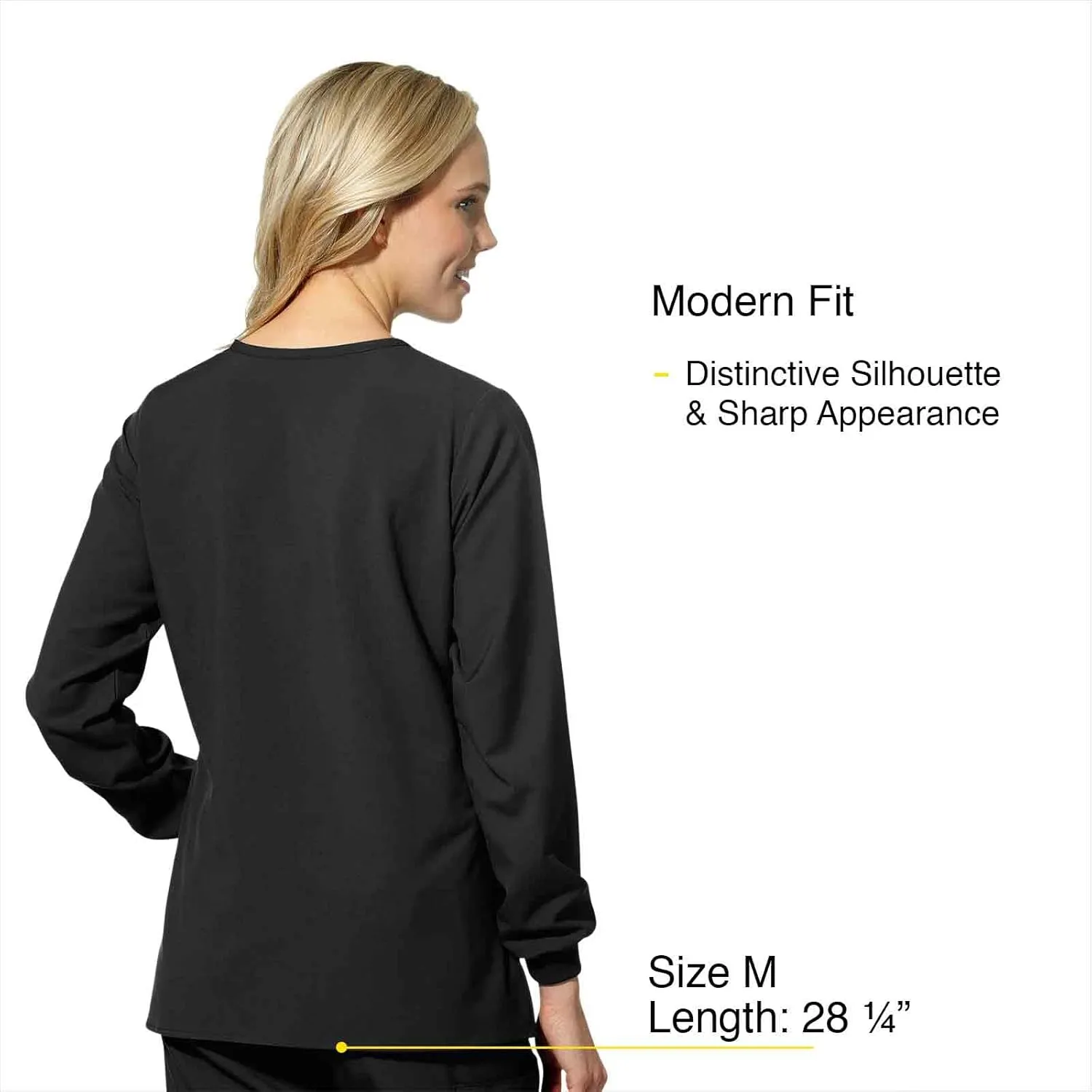 WonderWink Women's Crew Neck Warm Up Jacket