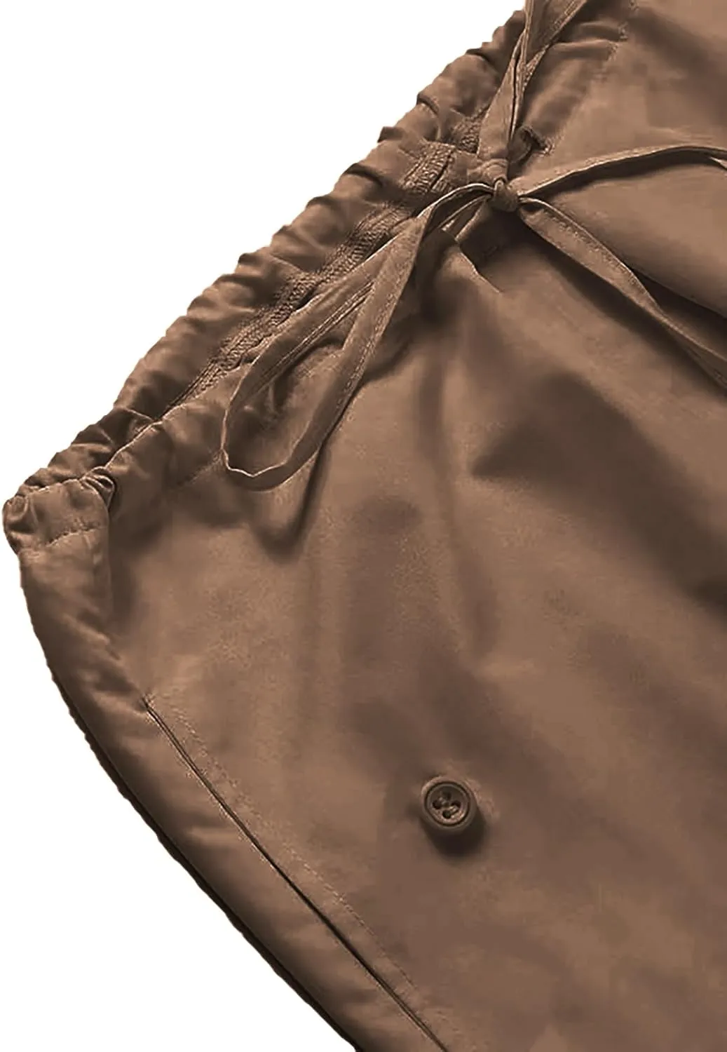 Xineicy Parachute Pants for Women Drawstring Baggy Cargo Pants Y2K Trouser Low Rised Jogger Sweatpants