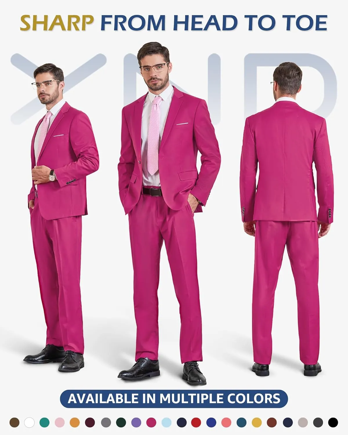 YND Men's One Button Slim Fit Blazer, Casual Lightweight Suit Daily Jacket Coat
