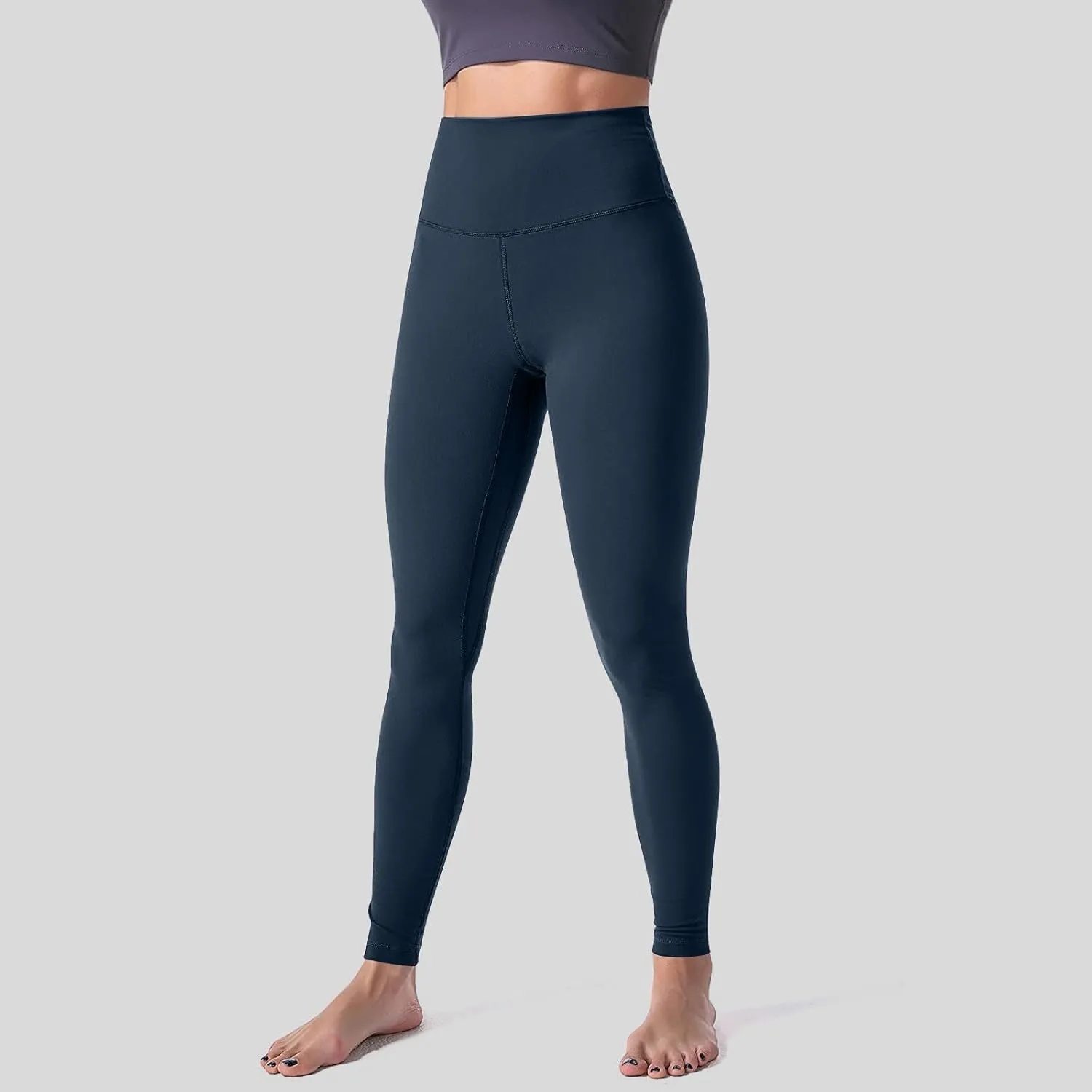 Yoga Women Straight Dress Pants with Pockets Tall Petite Regular for Work Business Thick Leggings for Women Plus