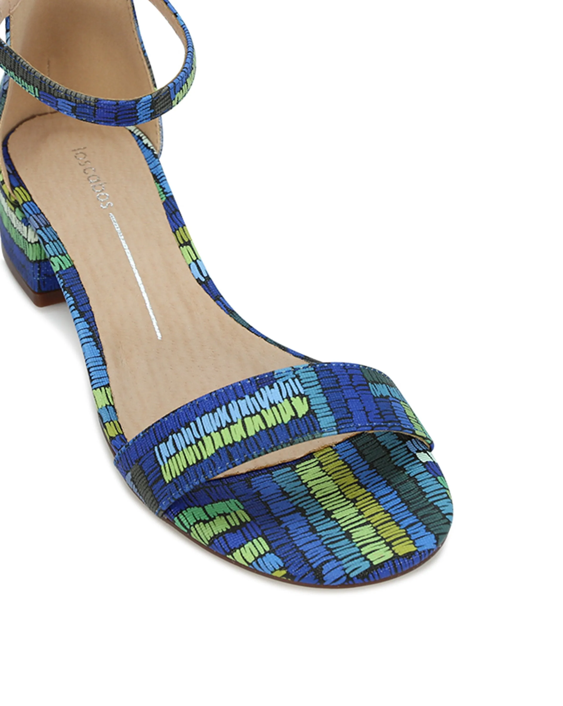ZAYBE MULTI COLOUR LOW HEEL SANDALS