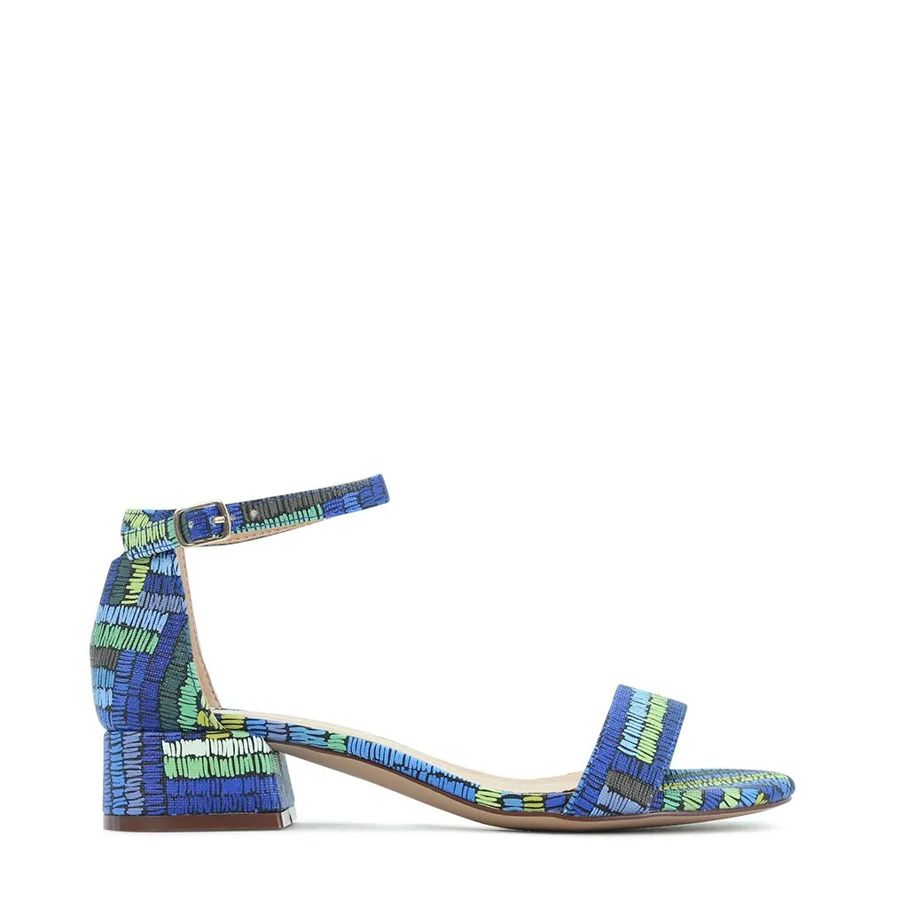 ZAYBE MULTI COLOUR LOW HEEL SANDALS