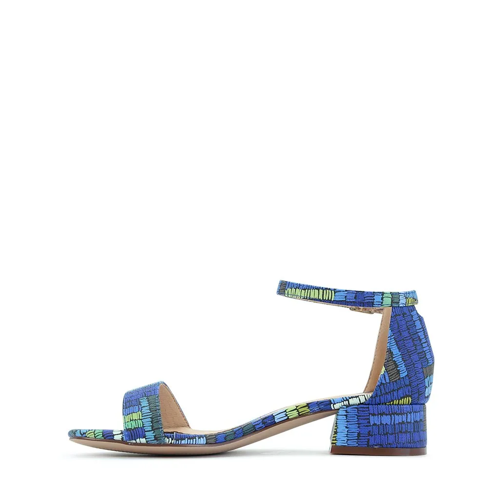 ZAYBE MULTI COLOUR LOW HEEL SANDALS