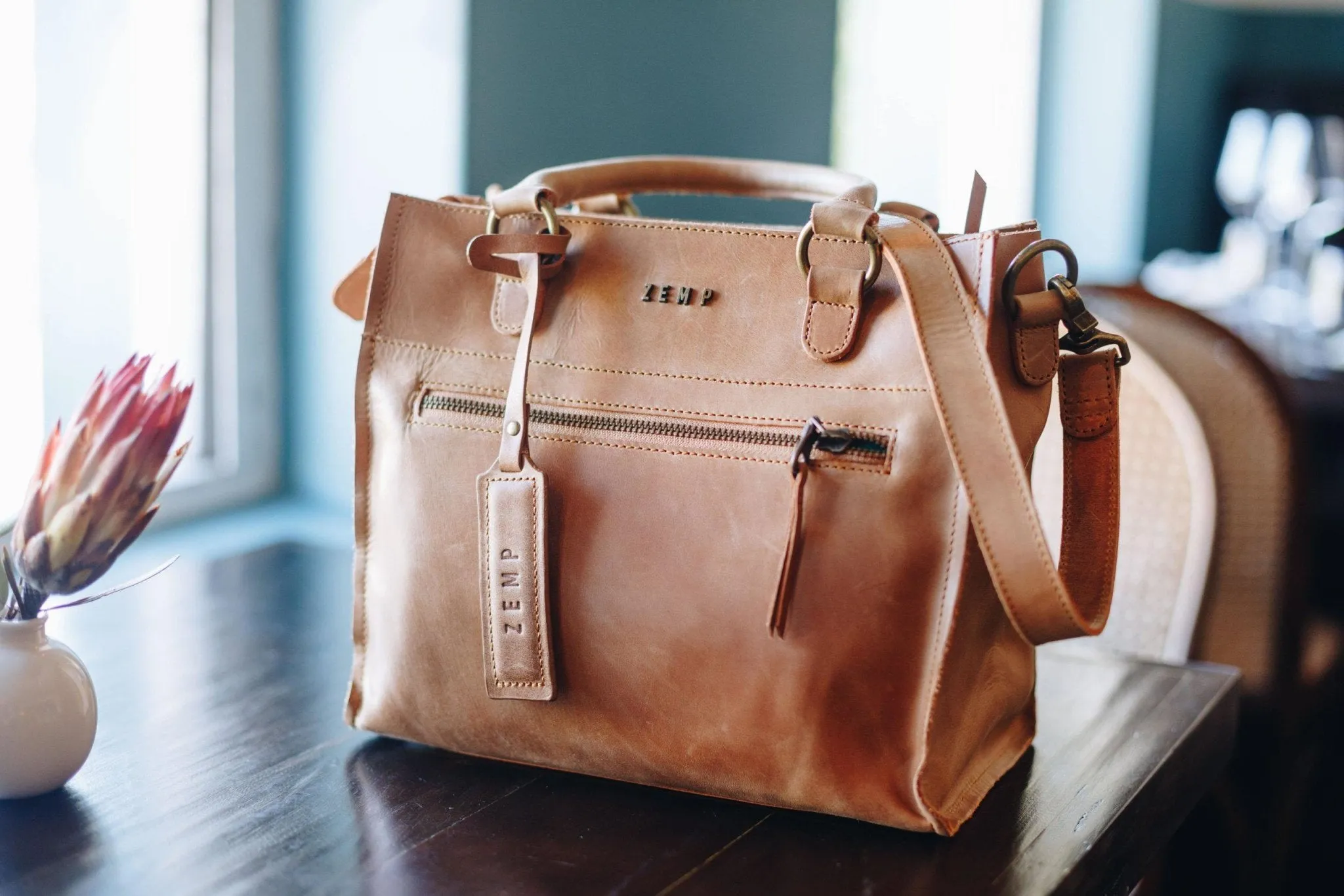 Zemp Bastille Grab and Go Handbag | Waxy Tan