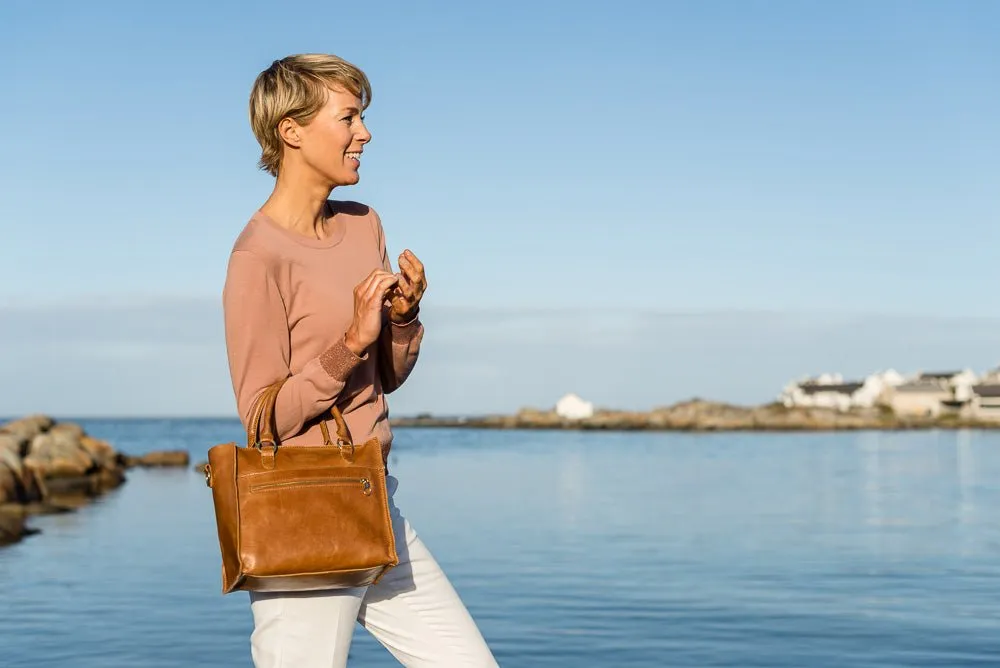 Zemp Bastille Grab and Go Handbag | Waxy Tan