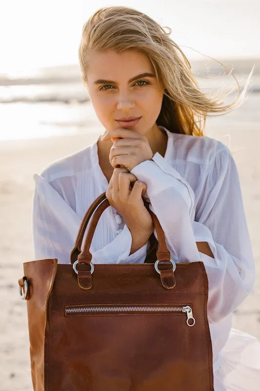 Zemp Bastille Grab and Go Handbag | Waxy Tan